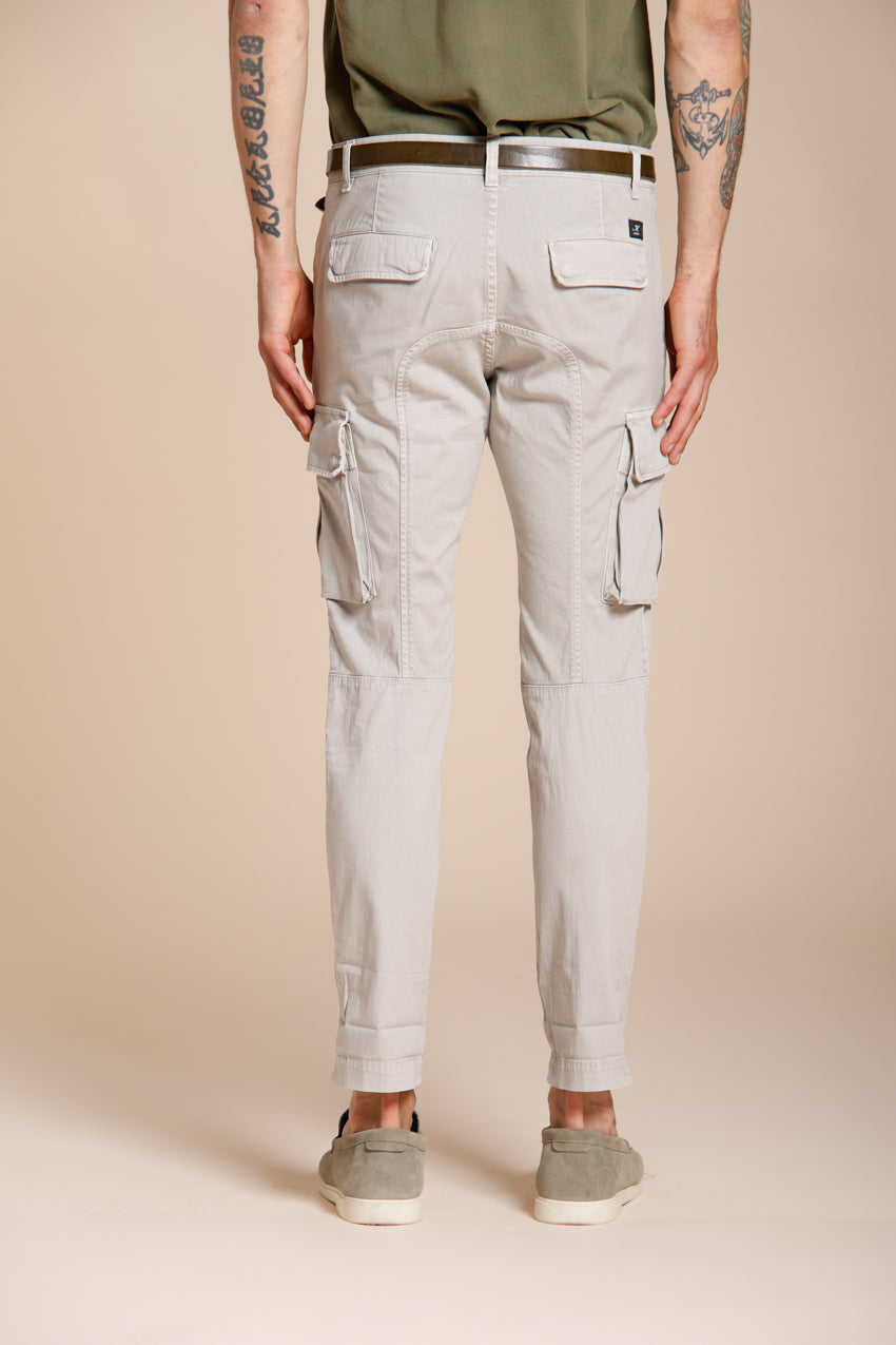 Chile pantalone cargo uomo in raso stretch extra slim fit ①