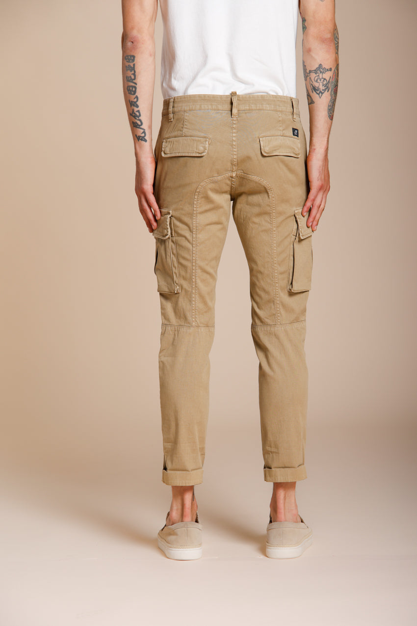 Chile pantalón cargo hombre en satén elástico extra slim fit ①