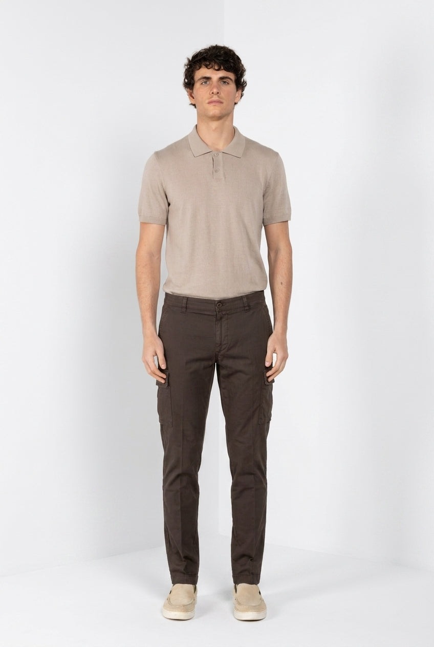 Chile Hose Cargo Herren aus Stretch-Satin extra slim fit ①