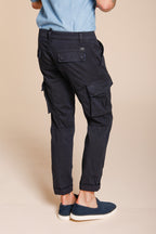 Chile men's cargo pants in stretch satin extra slim fit ①