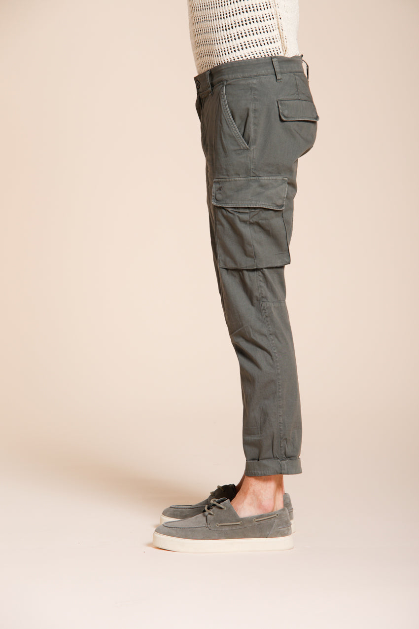 Chile pantalón cargo hombre en satén stretch extra slim fit ①