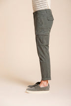 Chile pantalone cargo uomo in raso stretch extra slim fit ①