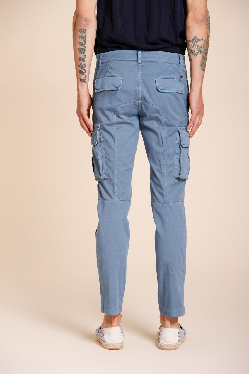 Chile men's cargo pants in stretch satin extra slim fit ①