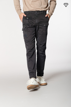 George Coolpocket pantalon cargo homme en gabardine logo edition carrot fit ①