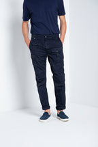 George Coolpocket pantalon cargo homme en twill léger stretch Logo Edition carrot fit ①