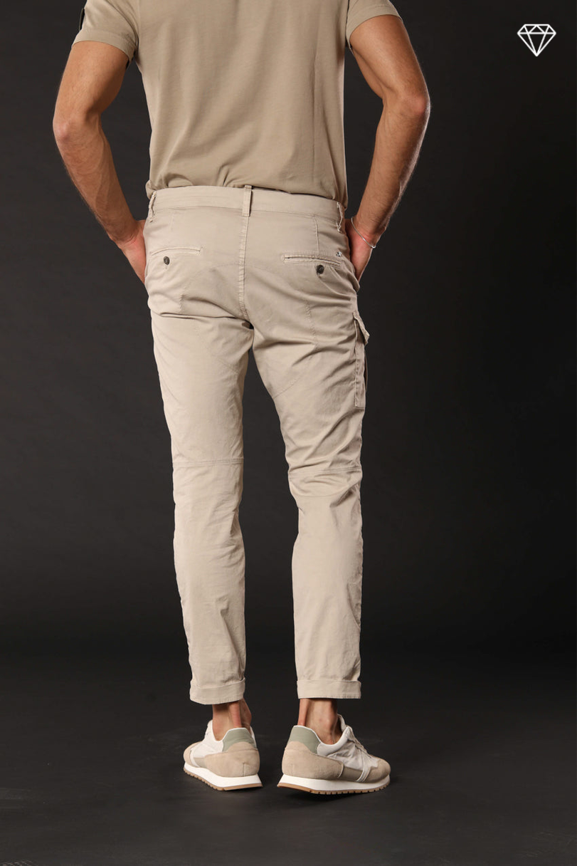 George Coolpocket men's cargo pants in lightweight pima cotton ltd carrot fit ①