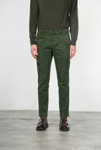 George Coolpocket pantalon cargo homme en gabardine carrot fit ①
