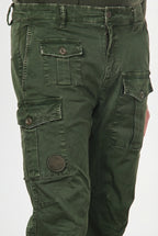 George Coolpocket pantalon cargo homme en gabardine carrot fit ①
