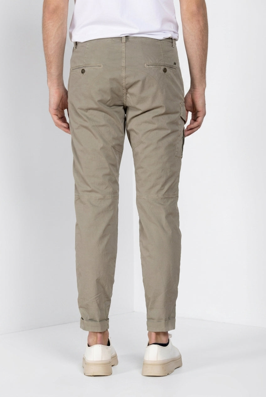 George Coolpocket men's cargo pants in lightweight stretch twill Logo Edition carrot fit ①