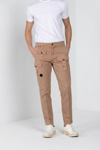 George Coolpocket pantalone cargo uomo in twill leggero stretch Logo Edition carrot fit ①
