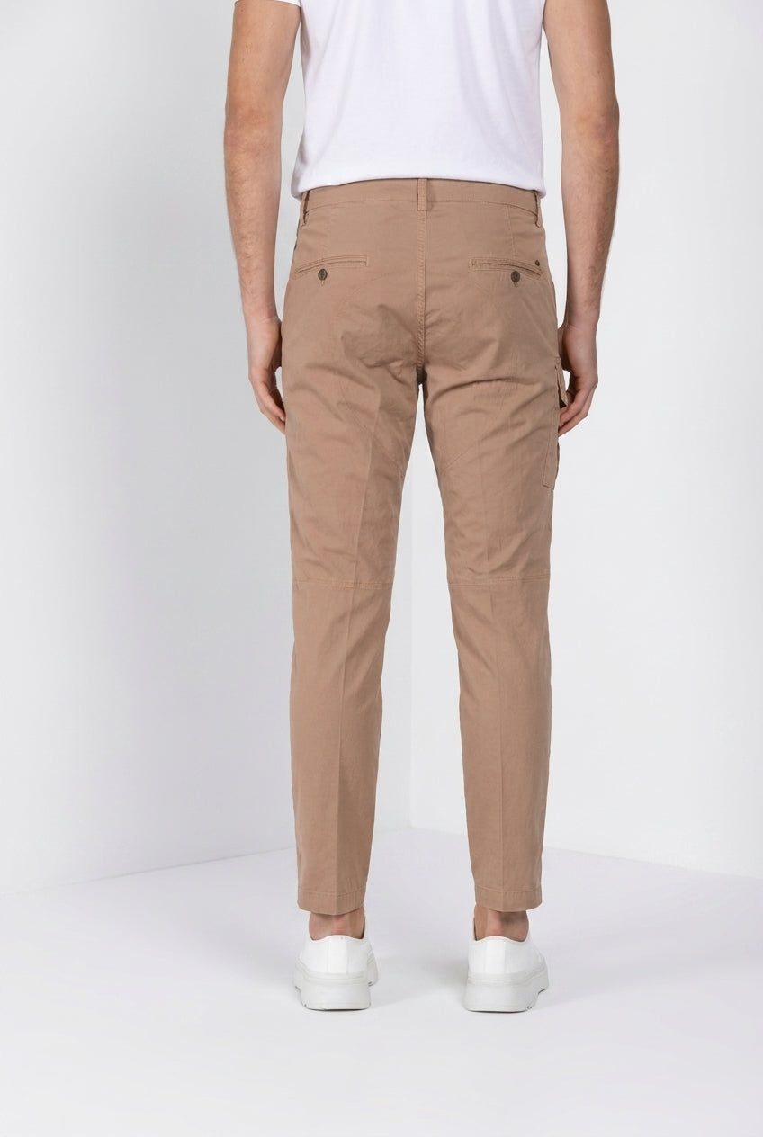 George Coolpocket pantalone cargo uomo in twill leggero stretch Logo Edition carrot fit ①