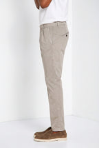 Osaka 1 Pince delamere men's chino pants in stretch gabardine carrot fit