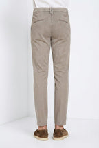 Osaka 1 Pince delamere men's chino pants in stretch gabardine carrot fit