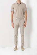 Torino delamere pantalón chino hombre en gabardina stretch slim fit