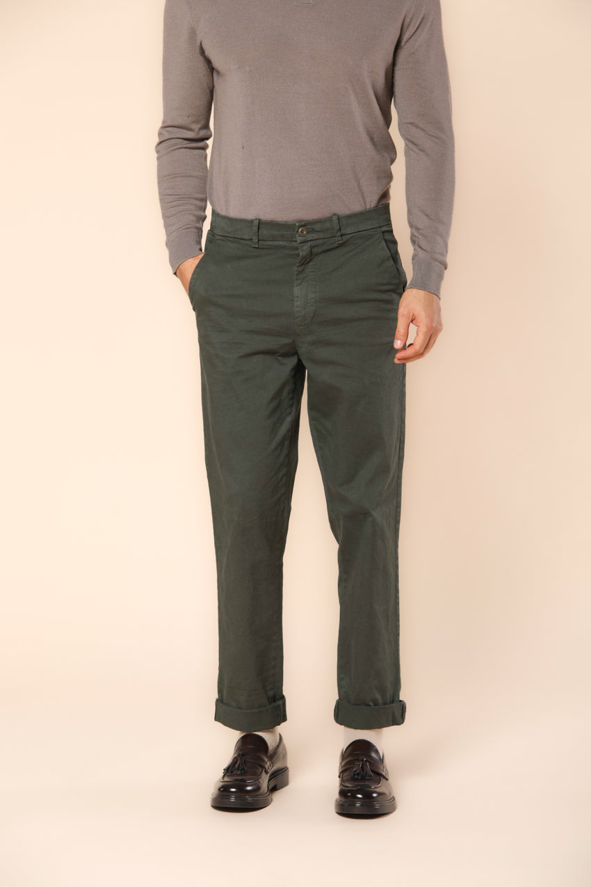 Chinos 22 pantalone chino uomo in gabardina relaxed fit