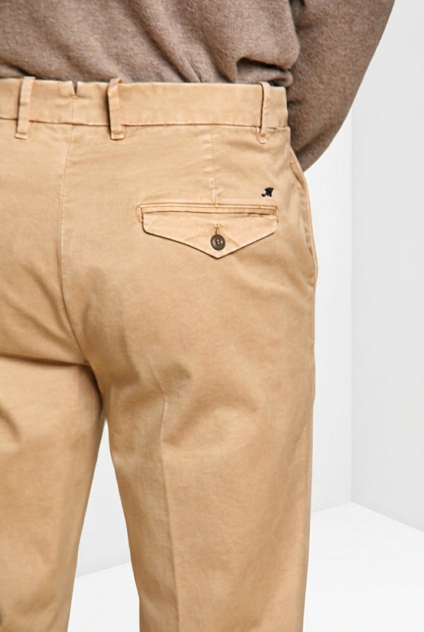 Chinos pantalone chino uomo in gabardina relaxed fit