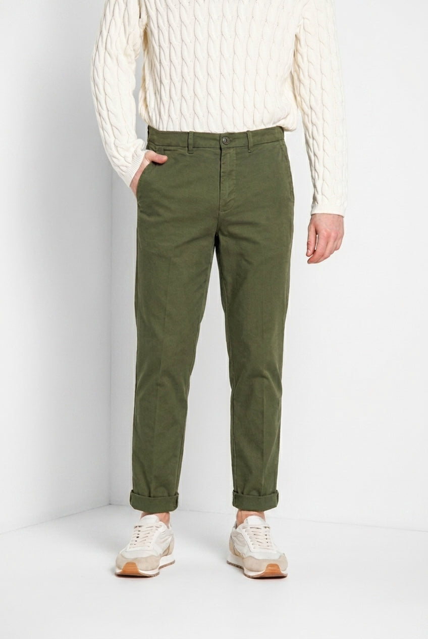 Chinos Herren-Chinohose aus Gabardine relaxed fit