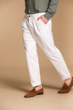 Pinces 22 pantalone chino uomo in canvas oxford relaxed fit