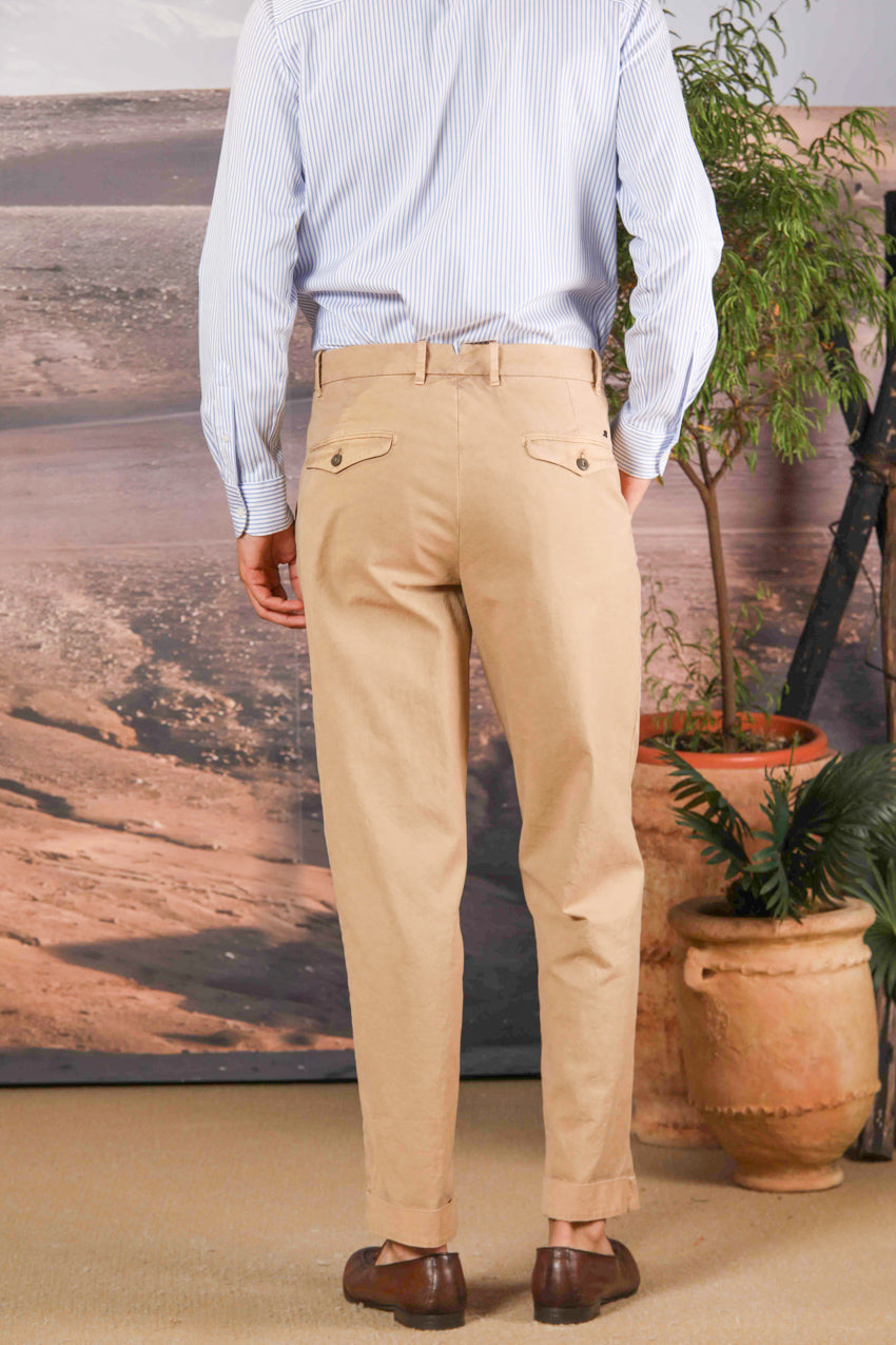 Pinces 22 pantalone chino uomo in canvas oxford relaxed fit