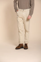 Pinces pantalon chino homme en gabardine relaxed fit