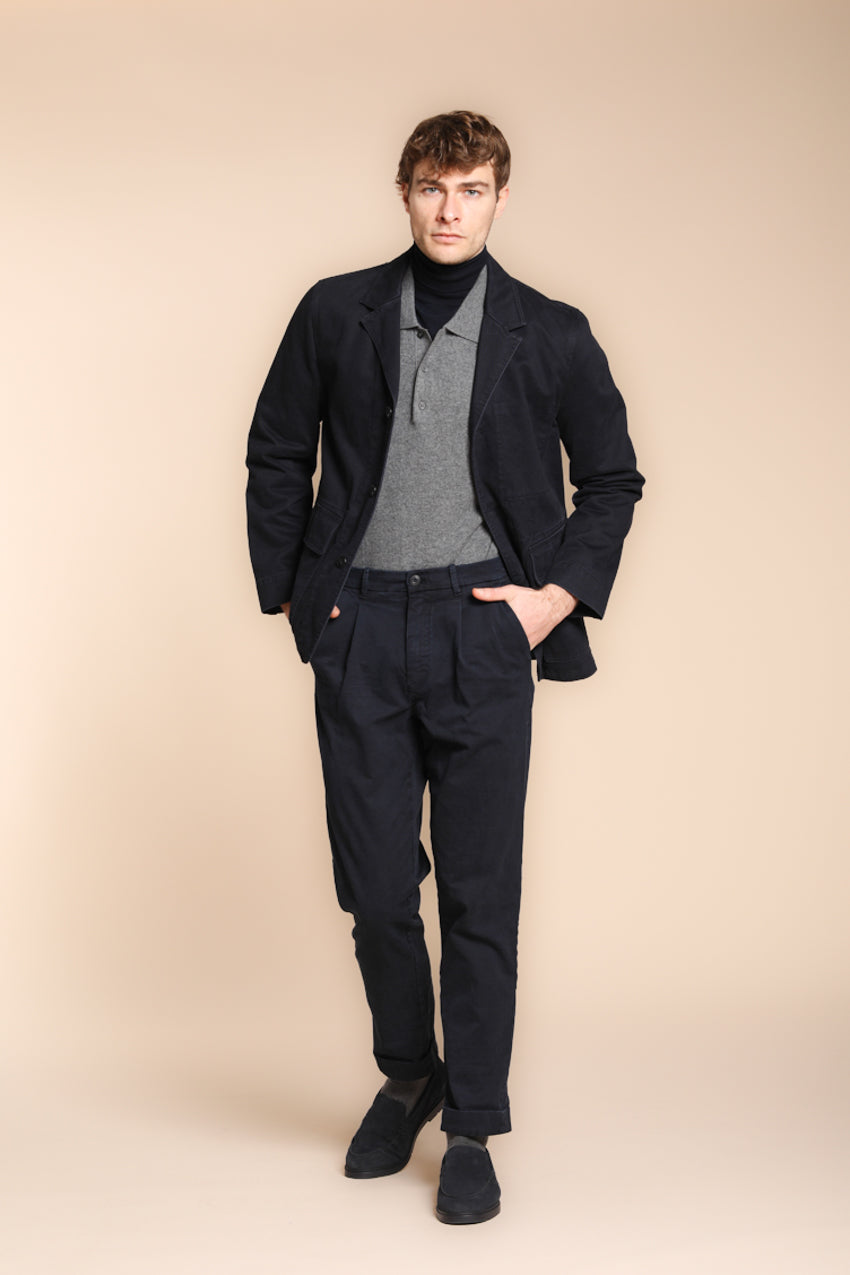 Pinces pantalon chino homme en gabardine relaxed fit