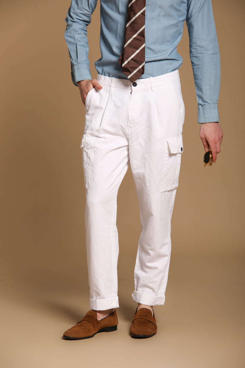 Cargo 22 pantalón cargo hombre brocken en algodón cáñamo relaxed fit 