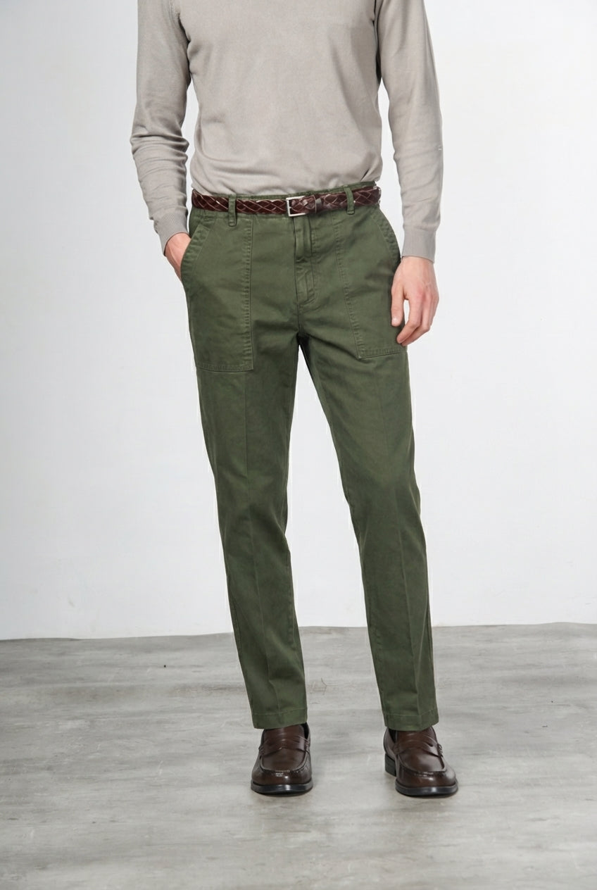 Prescott Fatigue men’s chino pants in gabardine with relaxed fit
