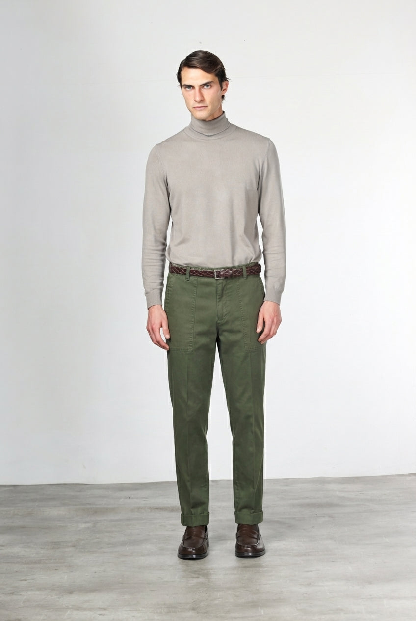 Prescott Fatigue men’s chino pants in gabardine with relaxed fit
