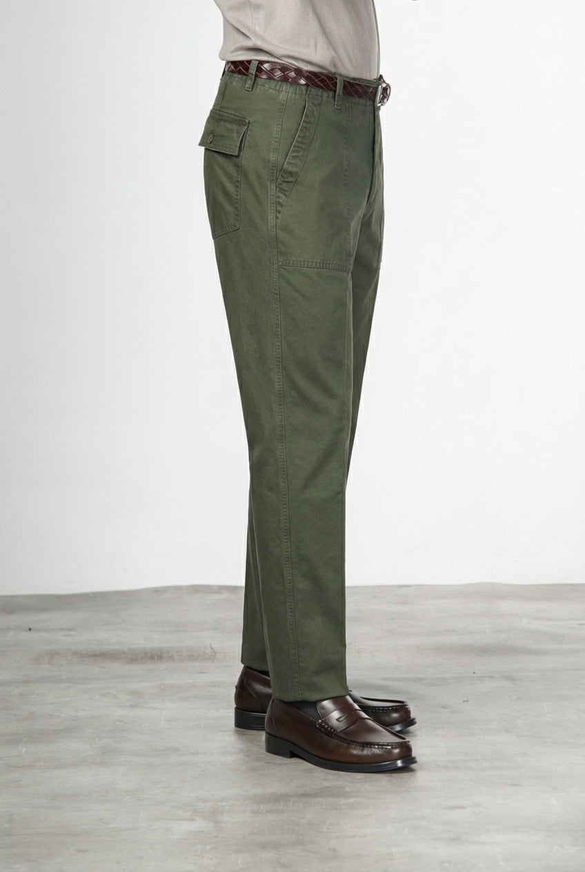 Prescott Fatigue men’s chino pants in gabardine with relaxed fit
