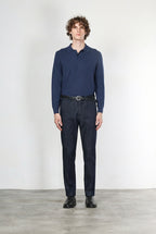 Chinos pantalone chino uomo in tecno denim stretch relaxed fit