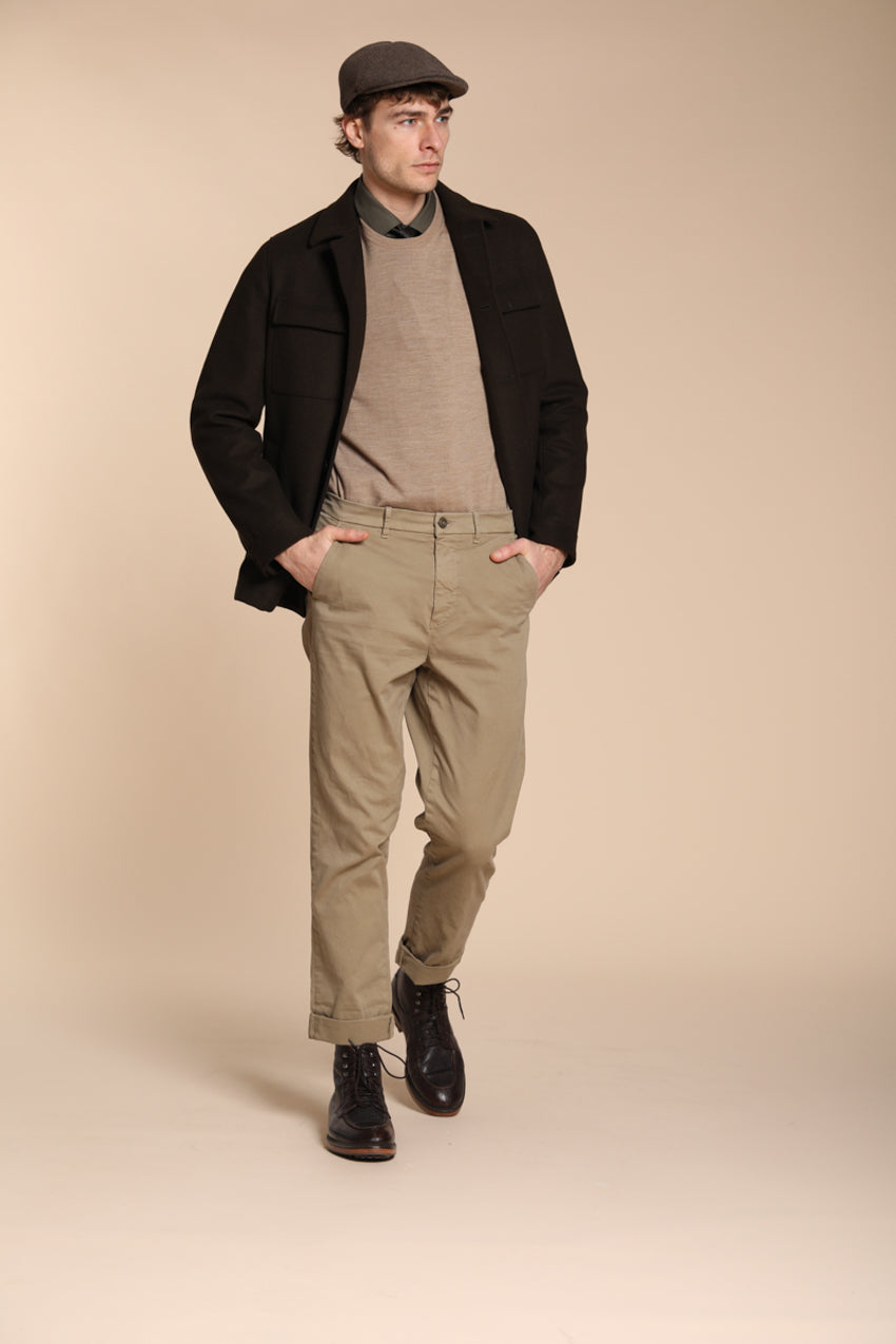 Chinos pantalón chino de hombre en gabardina relaxed fit