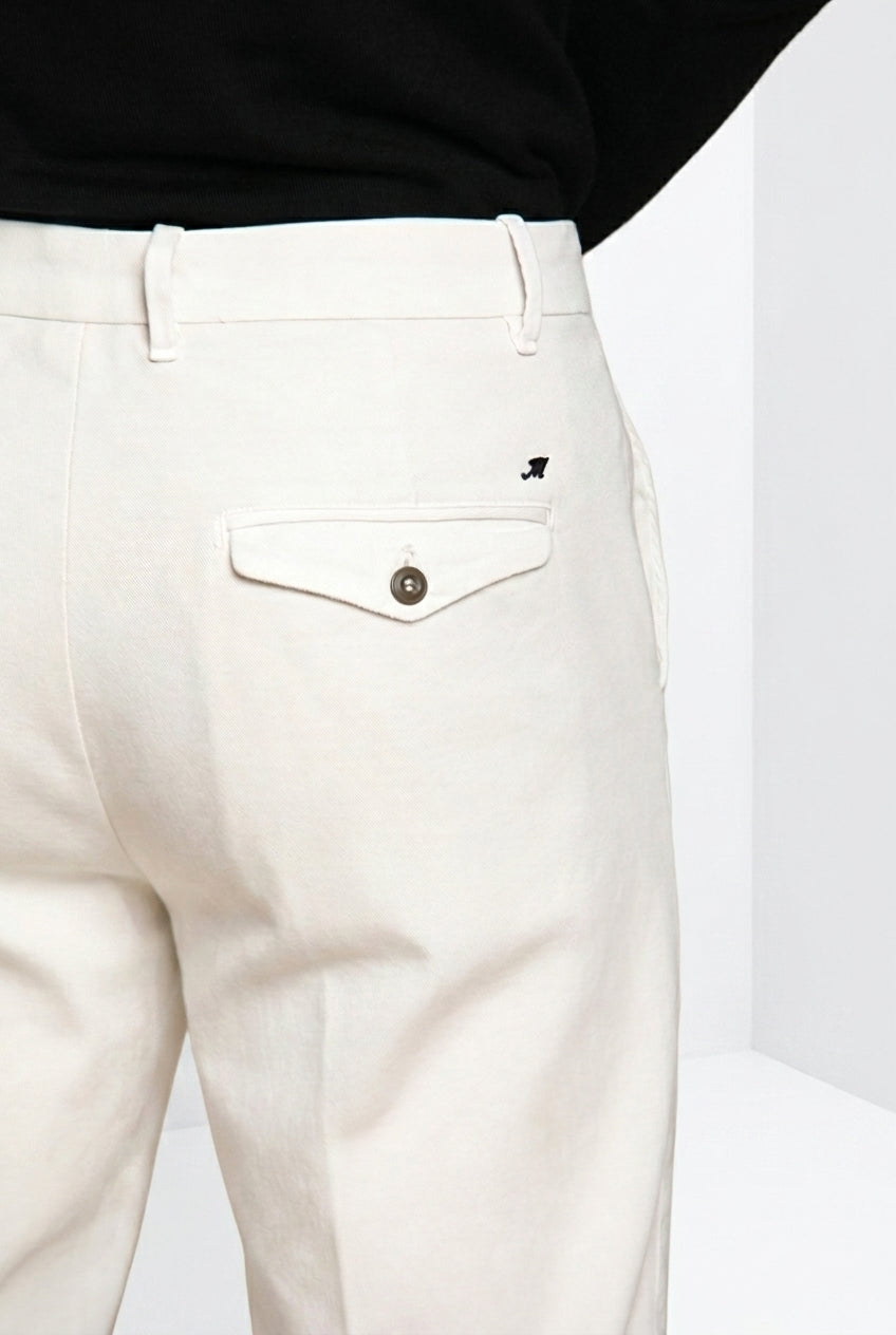 Chinos pantalone chino uomo in gabardina relaxed fit