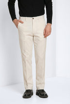 Chinos pantalone chino uomo in gabardina relaxed fit