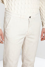 Chinos pantalone chino uomo in velluto 1000 righe relaxed fit