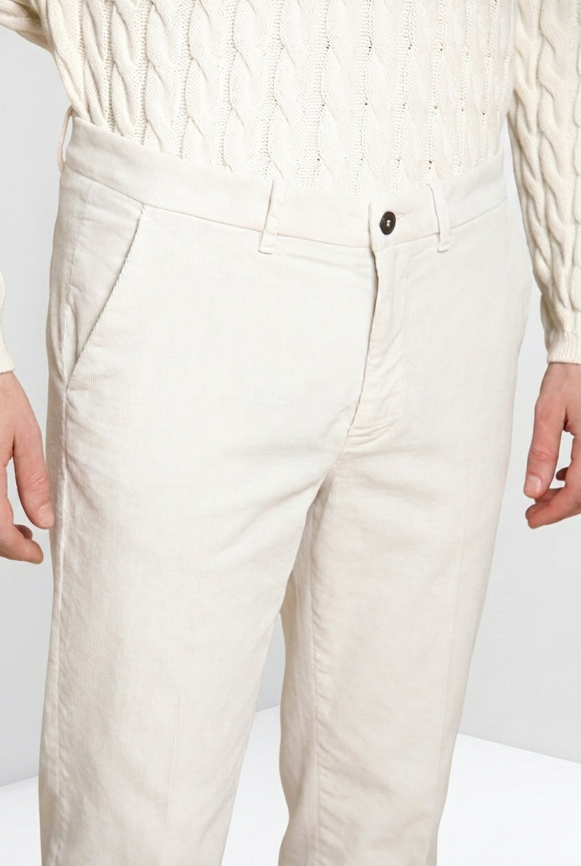 Chinos pantalone chino uomo in velluto 1000 righe relaxed fit