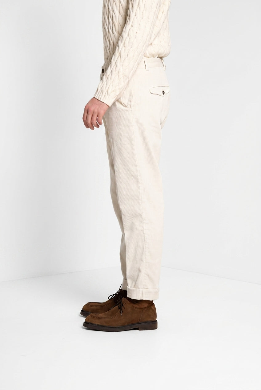 Chinos pantalone chino uomo in velluto 1000 righe relaxed fit