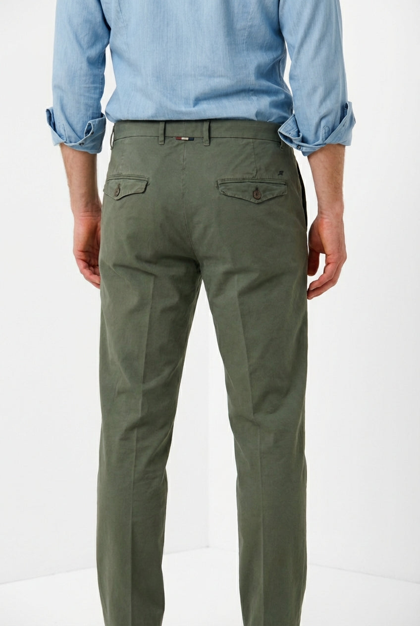 Chinos pantalone chino uomo in canvas oxford relaxed fit