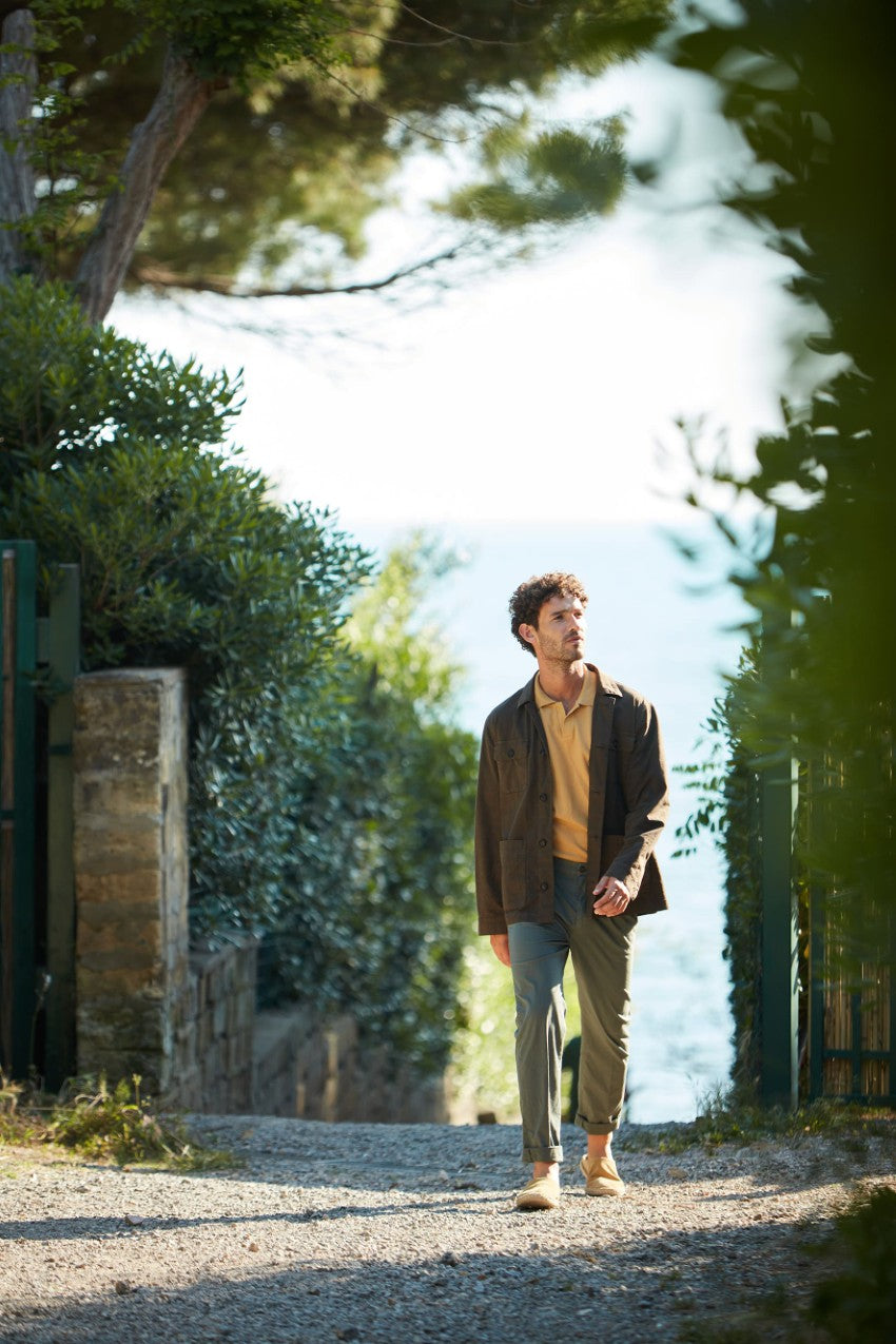 Pinces Hose Chino Herren aus Stretch-Gabardine relaxed fit