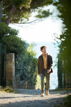 Pinces Hose Chino Herren aus Stretch-Gabardine relaxed fit