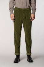 Pinces pantalon chino homme en velours côtelé France relaxed fit