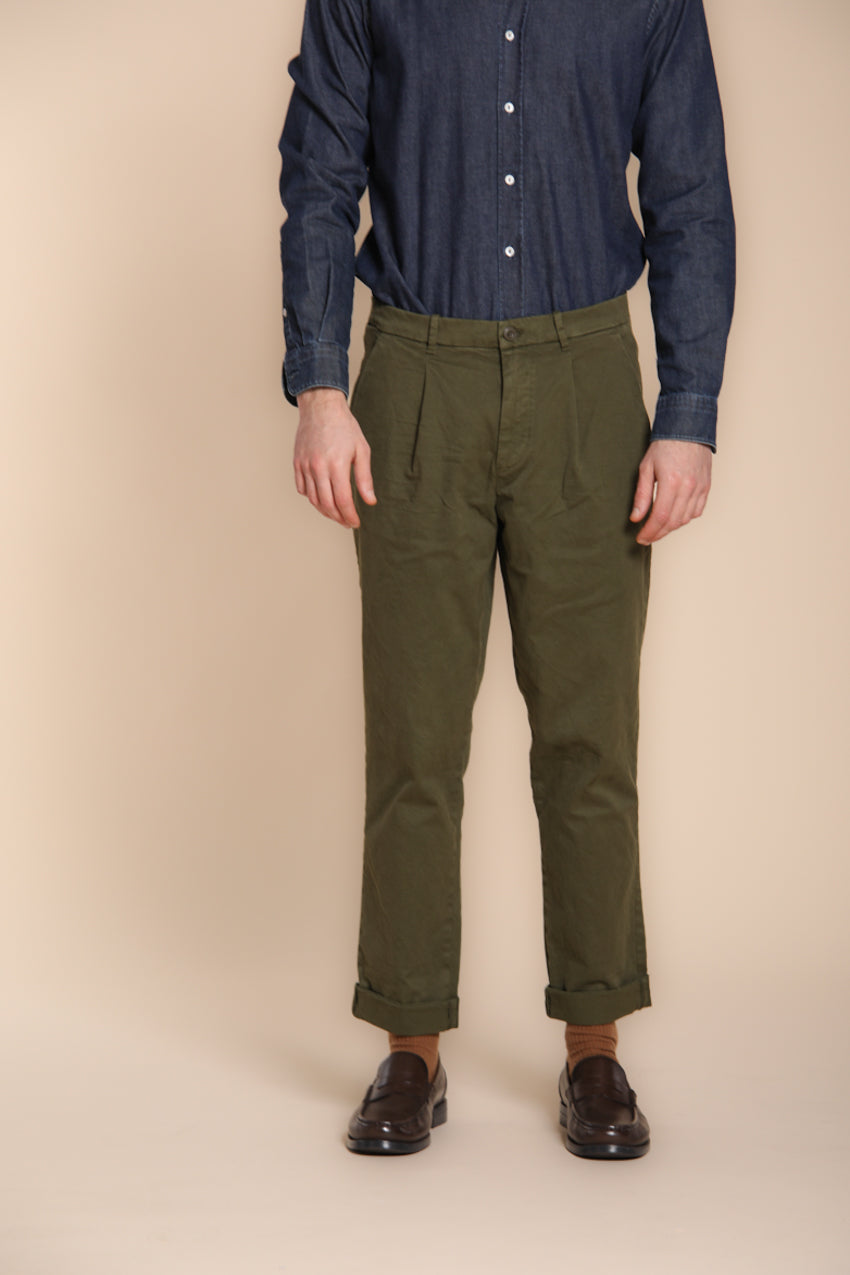 Pinces pantalon chino homme en gabardine relaxed fit