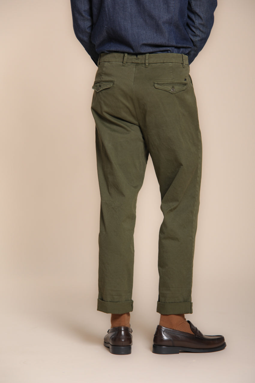 Pinces pantalon chino homme en gabardine relaxed fit