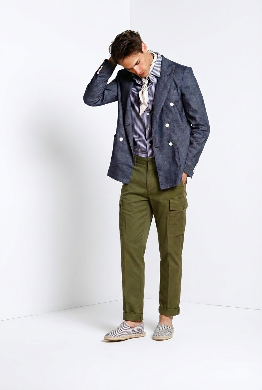 Cargo Hose Cargo Herren aus leichtem Stretch-Twill relaxed fit