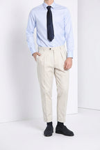 Don Johnson 2 Pinces pantalone chino uomo in bull carrot fit