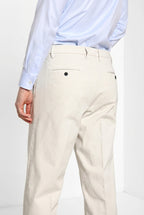Don Johnson 2 Pinces pantalone chino uomo in bull carrot fit