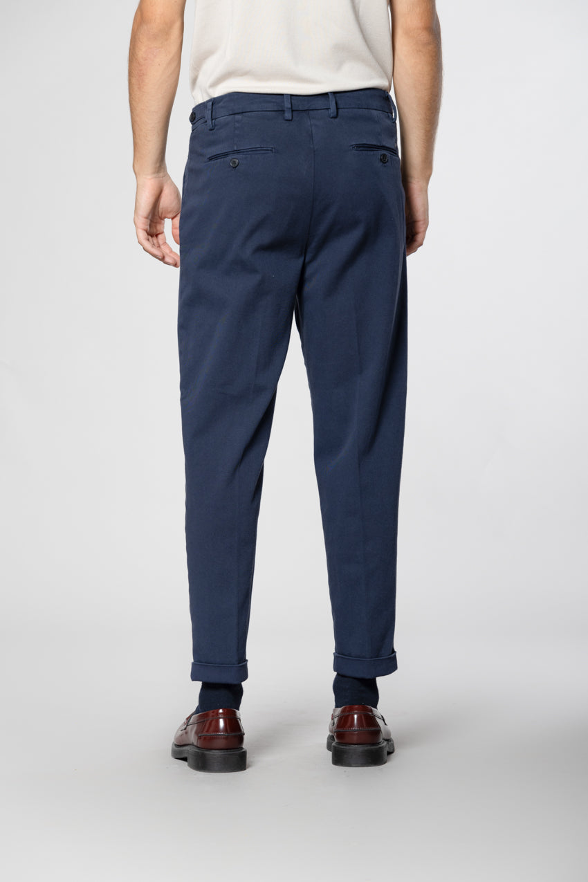 Don Johnson 2 Pinces pantalon chino homme en bull carrot fit