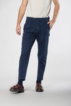 Don Johnson 2 Pinces pantalon chino homme en bull carrot fit