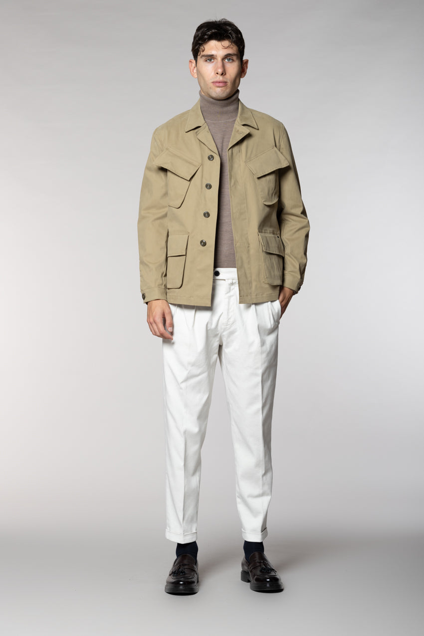 Don Johnson 2 Pinces pantalon chino homme en bull carrot fit