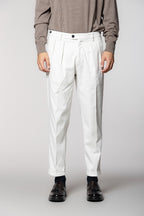 Don Johnson 2 Pinces pantalon chino homme en bull carrot fit