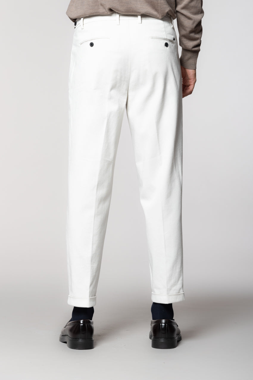 Don Johnson 2 Pinces pantalone chino uomo in bull carrot fit